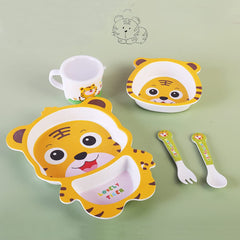 Fekdod bamboo kids dinnerware cup designed for little hands and spill resistance