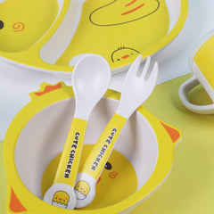 Fekdod cutlery set with fork and spoon supports self-feeding progress.