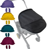 Feliliber stroller canopy for DOONA in black provides sun protection.