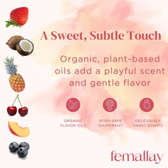 Femallay melts dissolve with body warmth for smooth moisture