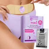 Femissy herbal period heat patch on skin for discreet cramp relief
