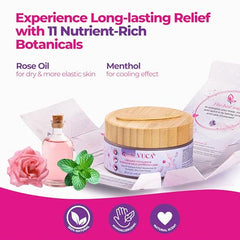 Close-up of applying Femissy Vulva Balm for soothing comfort