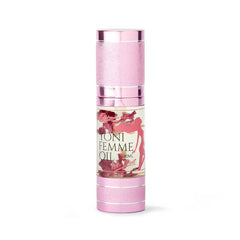 Femme Detox Yoni Oil bottle showing moisturizing blend