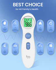 Femometer non-contact thermometer delivers quick 1-second temperature checks.