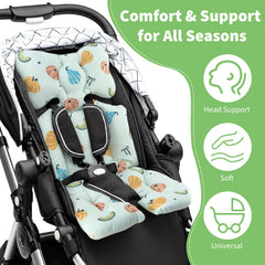 Fevbcnrj infant seat insert body support helps align tiny bodies.