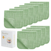 Fhealkid muslin burp cloths 6-layer close-up highlighting softness and durability for newborns
