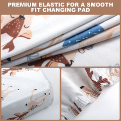 Premium soft fabric provides gentle contact during diaper changes.
