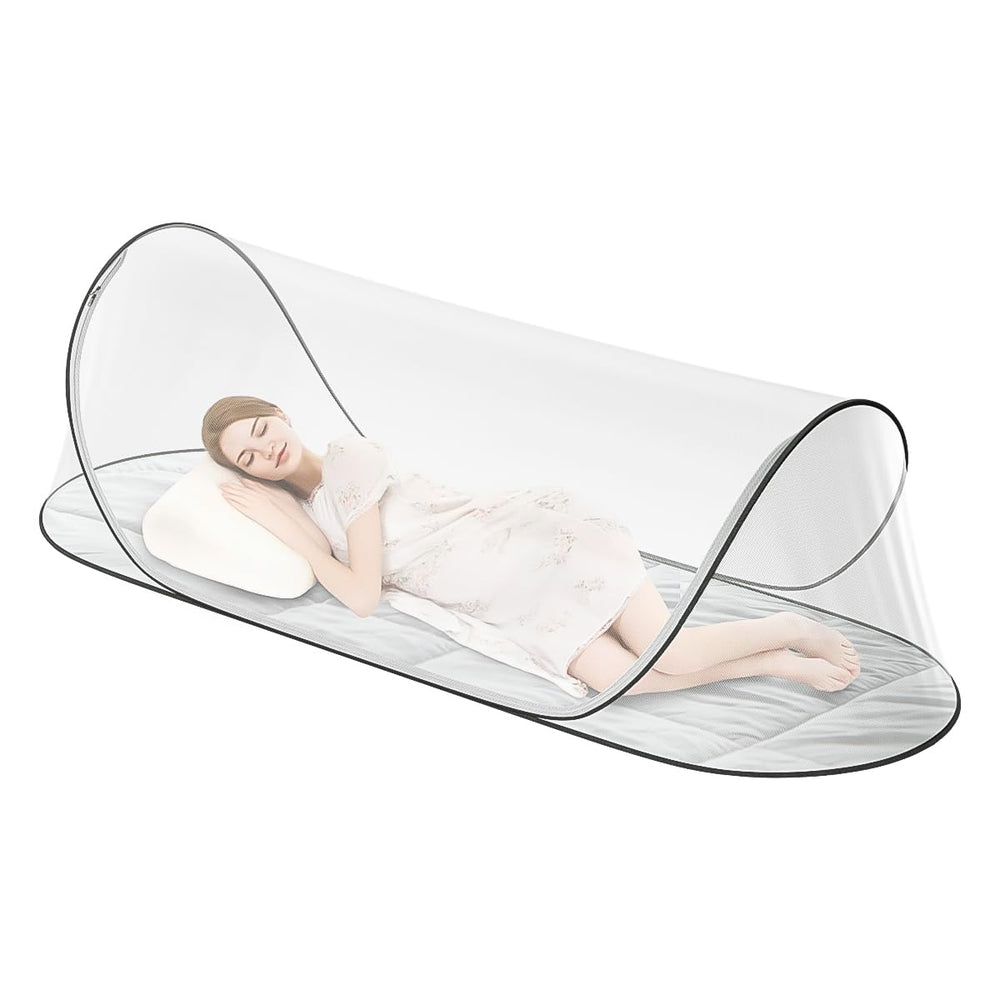 Fhyada pop-up mosquito net bed for quick setup and restful nights.