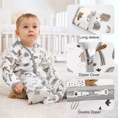 FIEMOL sleep sack with foldable mitten cuffs offers flexible warmth and safety.