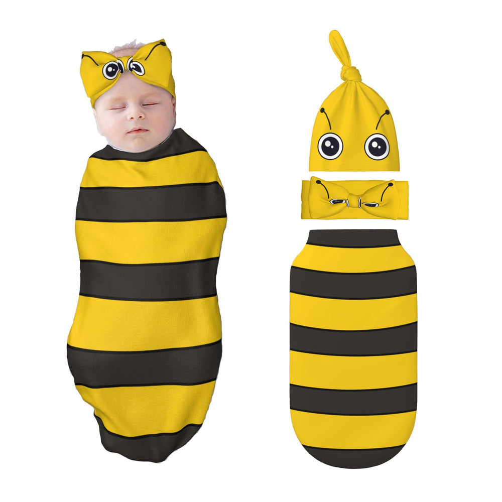 Figtihw Bee Swaddle Blanket provides soft newborn comfort for restful naps