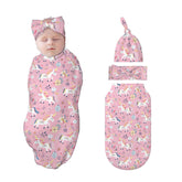 Figtihw horse swaddle blanket stars pattern for cozy newborn sleep