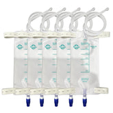 Filigan 600ml nephrostomy bag with clear front view and volume markings.