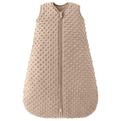 Filleep fleece baby sleep sack with plush dots keeps baby cozy and safe