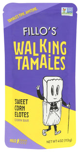 Fillos Tamales Walk Sweet Corn Elotes 4 oz package ready for quick meals