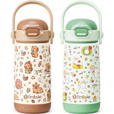 Fimibuke kids bottle with straw lid offers easy sip for small hands.