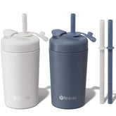 Fimibuke kids cup with spill-proof lid demonstrates mess-free sipping for toddlers