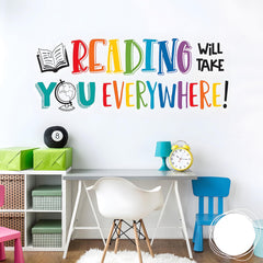 Finduat Inspirational Phrase Wall Sticker brightens study spaces and supports learning.