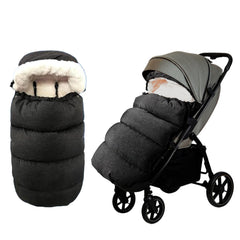 FindXeink footmuff outer fabric shields baby from rain and wind.