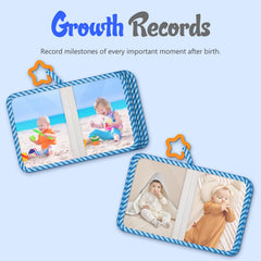 Sticker sheet included to customize treasured first memories.