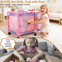 FIOBEE open-top toy box for easy drop-ins and fast access to toys.