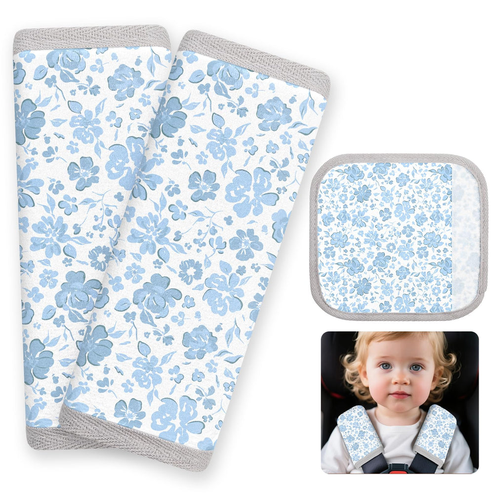 FIODAY seat belt cover pad for baby with soft material protects skin during car rides.