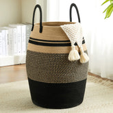 Fiona's magic 105L hamper front view, ideal for spacious bedroom storage.
