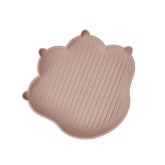 Firgi MeowMeow taupe brown plate for easy toddler meals at home