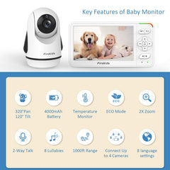 Firskids camera plugged in keeps monitoring continuous across the day.
