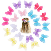 Fishdown 3D butterfly wing clip in pink for gentle toddler wear and secure grip.