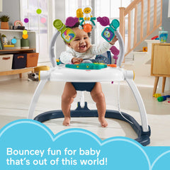 Astro Kitty jumperoo front bar with spinners to engage little hands