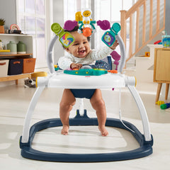 Fisher-Price Astro Kitty SpaceSaver soft, removable seat makes cleaning easy.