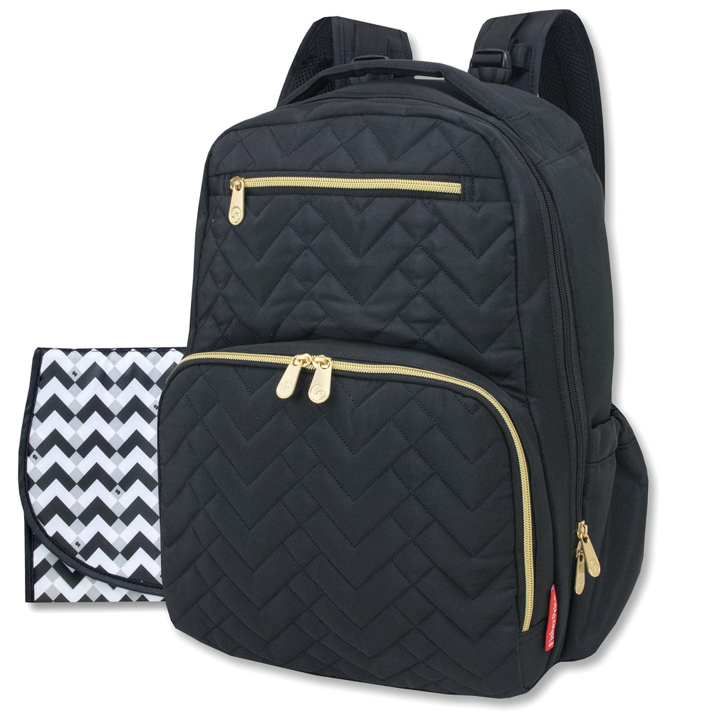 Fisher-Price Baby Morgan backpack with bottle pocket for on-the-go feeds