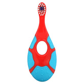 Fisher-Price baby toothbrush with teething ring and ultra-soft bristles for gentle cleaning
