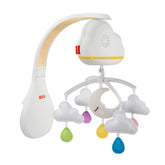 Fisher-Price Calming Clouds Mobile overhead motion soothes newborns at bedtime