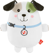 Fisher-Price Calming Vibes Puppy Soother with soft fabric textures for soothing baby comfort.