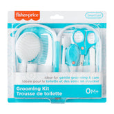Fisher-Price Smart Care 12-piece kit travel case keeps baby grooming organized on the go.