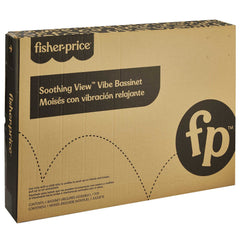 Fisher-Price Soothing View Vibe Bassinet slim fold under six inches for compact travel