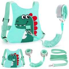 FITARTS Toddler Leash Harness in green keeps your child close in crowds