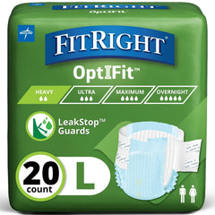 FitRight Extra+ Channel Core Diaper keeps moisture away to help skin feel dry.
