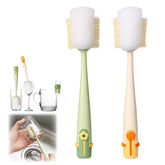 Five-in-One Bottle Cleaning Brush Set complete kit cleans bottles, tumblers, and cups easily