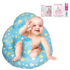 FIVESTARBABY inflatable sit-up seat blue front view supports upright play