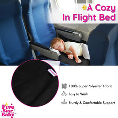 FIVESTARBABY toddler bed in flight provides space for stretches.