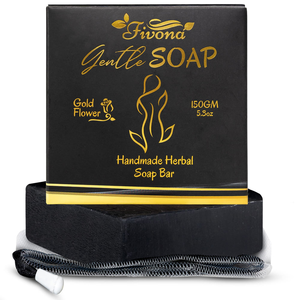 FIVONA Black Yoni Soap bar pack with herbal ingredients for gentle daily cleansing.