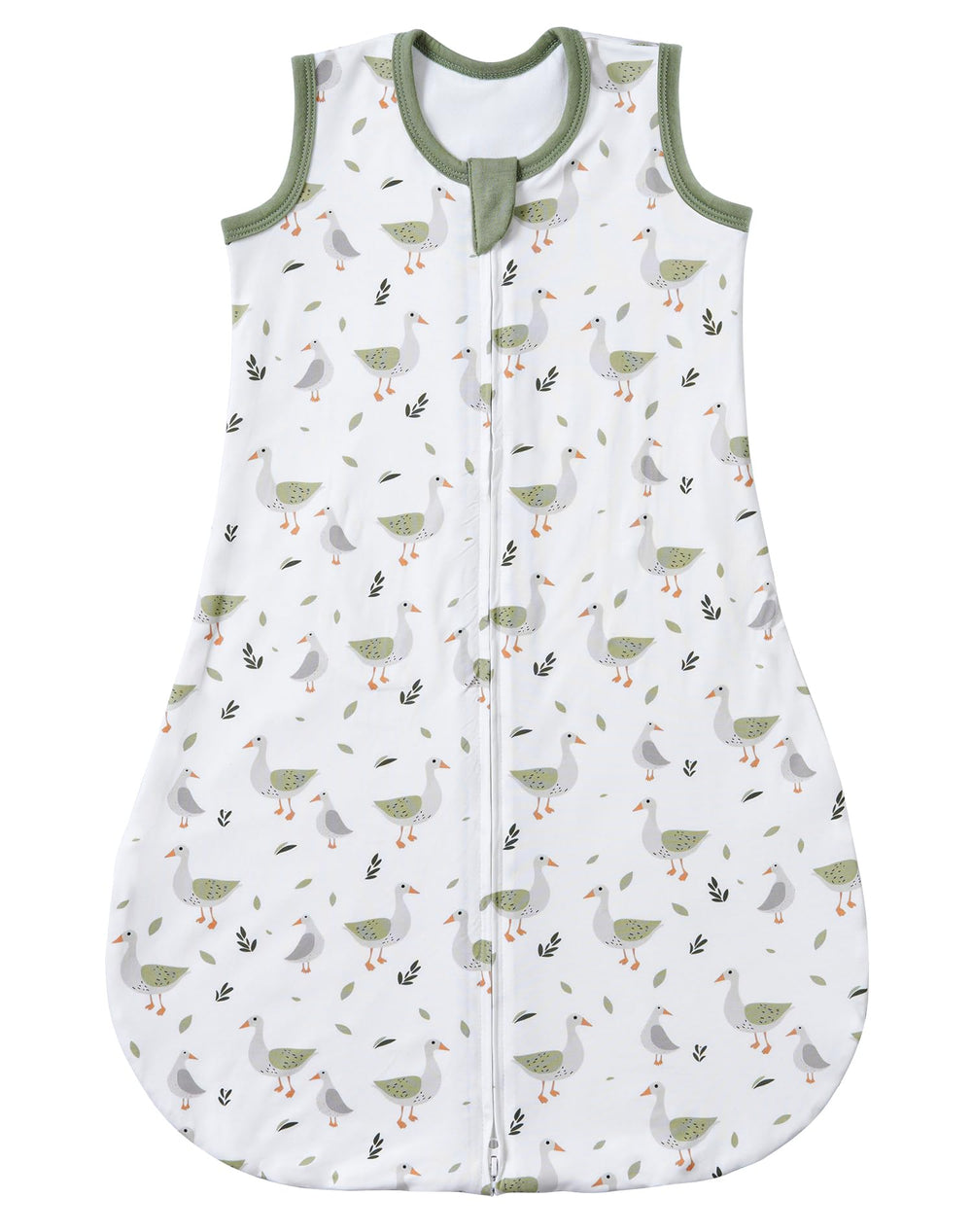 FJORHAL bamboo sleep sack front view for newborns, cozy and breathable.