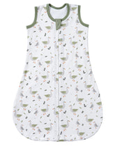 FJORHAL bamboo sleep sack front view for newborns, cozy and breathable.