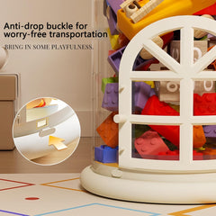 Flarelyare zoo storage tube wheels for easy mobility of plush collection.