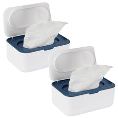 Flenpptly 2-pack wipes dispenser top view, compact and easy to grab