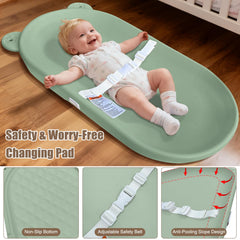 FLEUFAB changing pad with non-slip bottom for stable changes