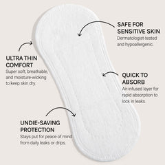 Flex air-infused absorbent layer close-up, fast absorption to prevent leaks.