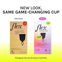 Flex Cup pull-tab demonstration enabling easy removal.